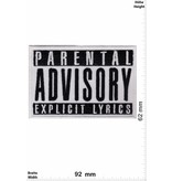 Parental Advisory Parental Advisory Explicit Lyrics - weiss