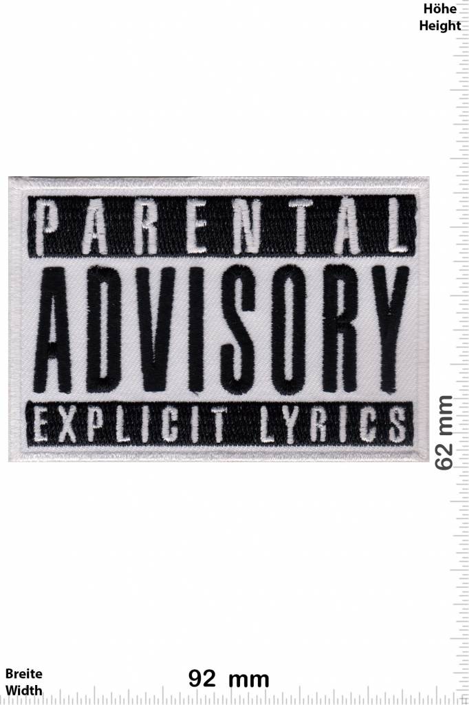 Parental Advisory Parental Advisory Explicit Lyrics - weiss