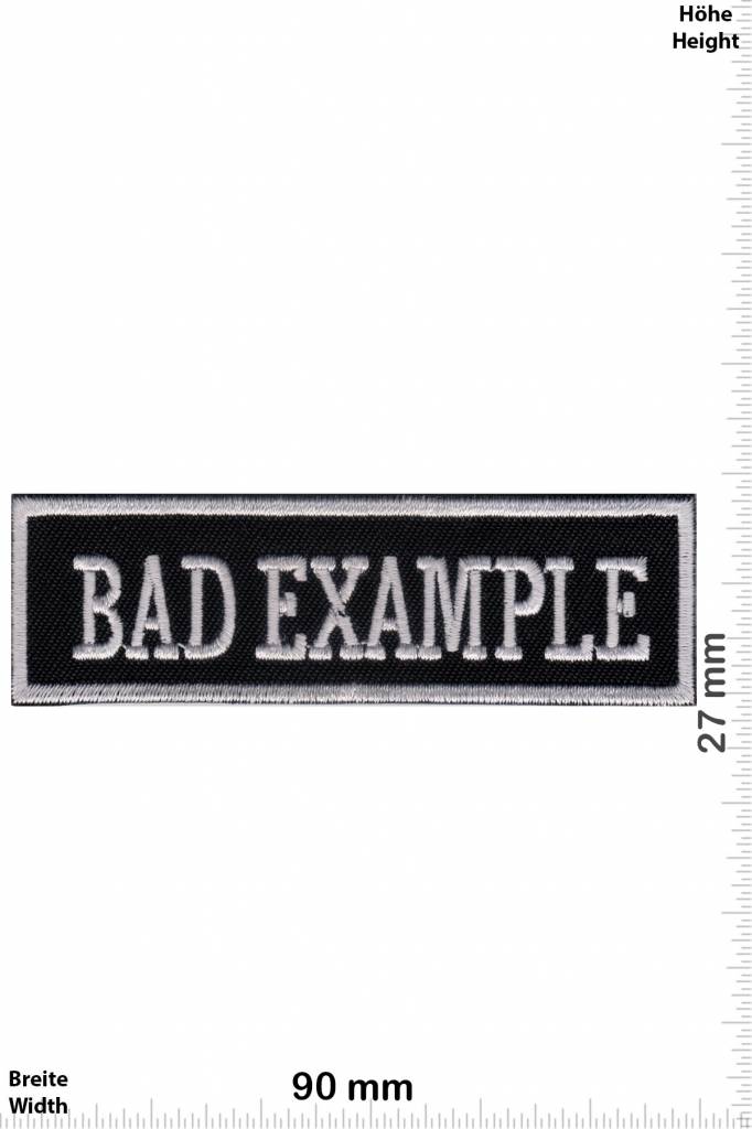 Sprüche, Claims Bad Example - silver