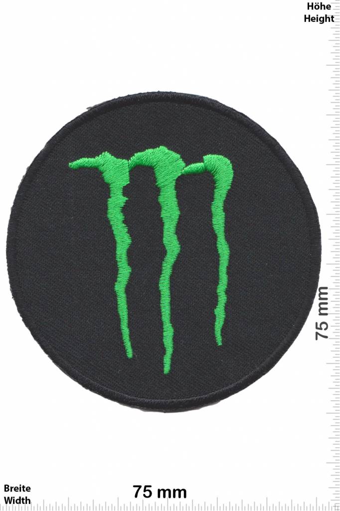 Monster Monster - round - Energy  - black green