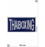 Boxen Thaiboxing - blau silber