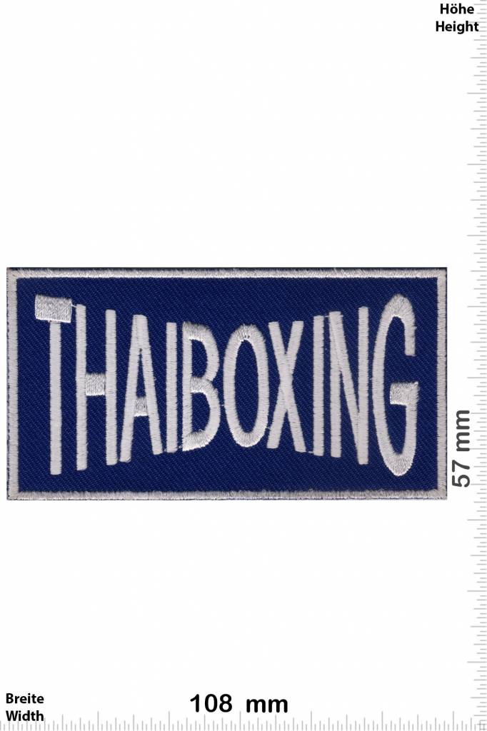 Boxen Thaiboxing - blau silber