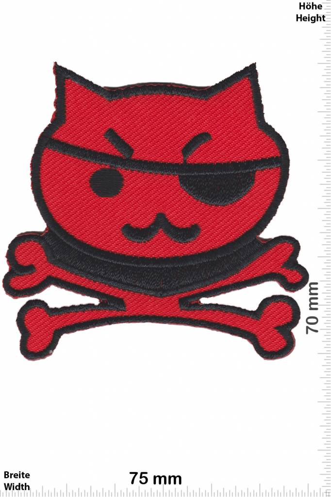 Pirat Pirate Cat - black red