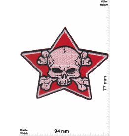 Totenkopf Skull red Star