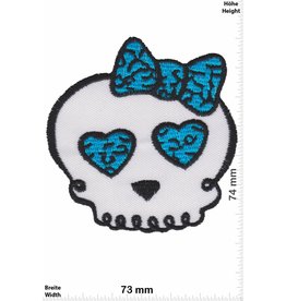 Skull Skelett - Totenkopf - Lady - blue