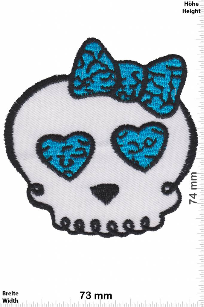 Skull Skelett - Totenkopf - Lady - blue