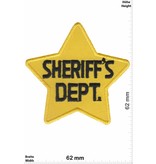 Police Sheriff - Dept. - gelb Stern- Police