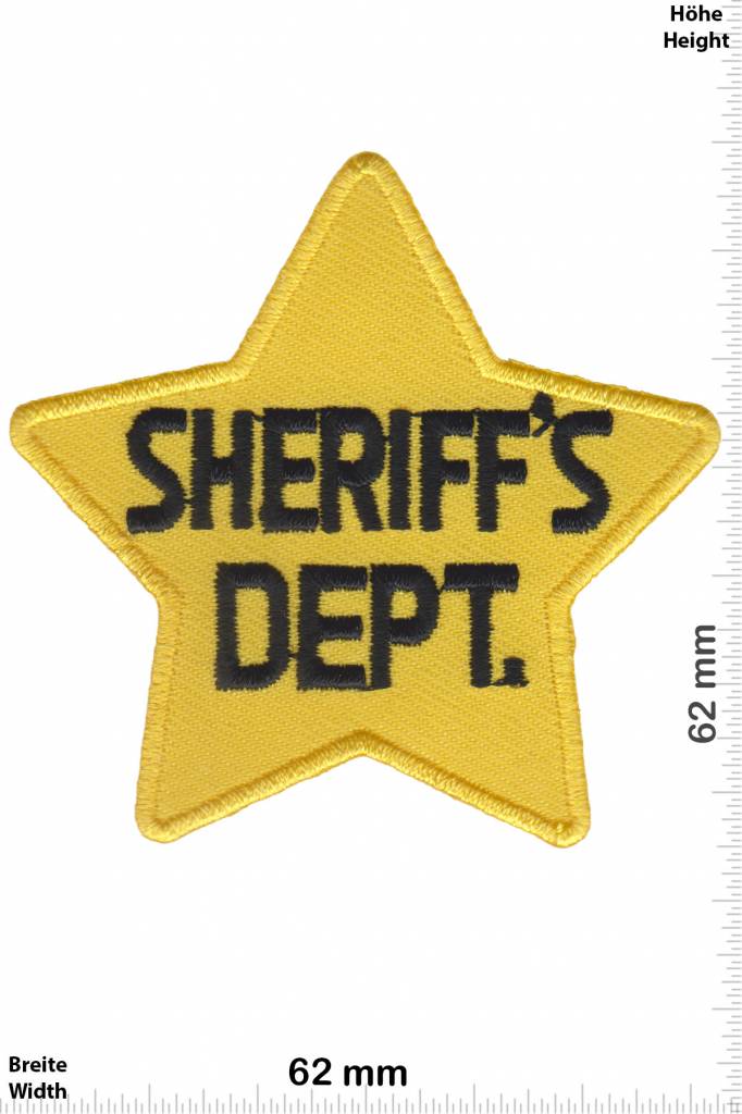 Police Sheriff - Dept. - gelb Stern- Police