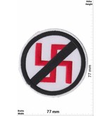 No Nazi NO Stop Nazi - black  red