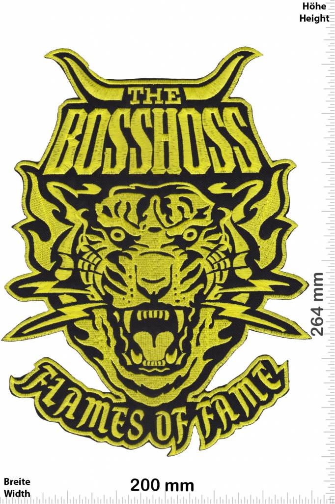 Bosshoss The BOSSHOSS - Flames of Fame - gold- 26cm - BIG