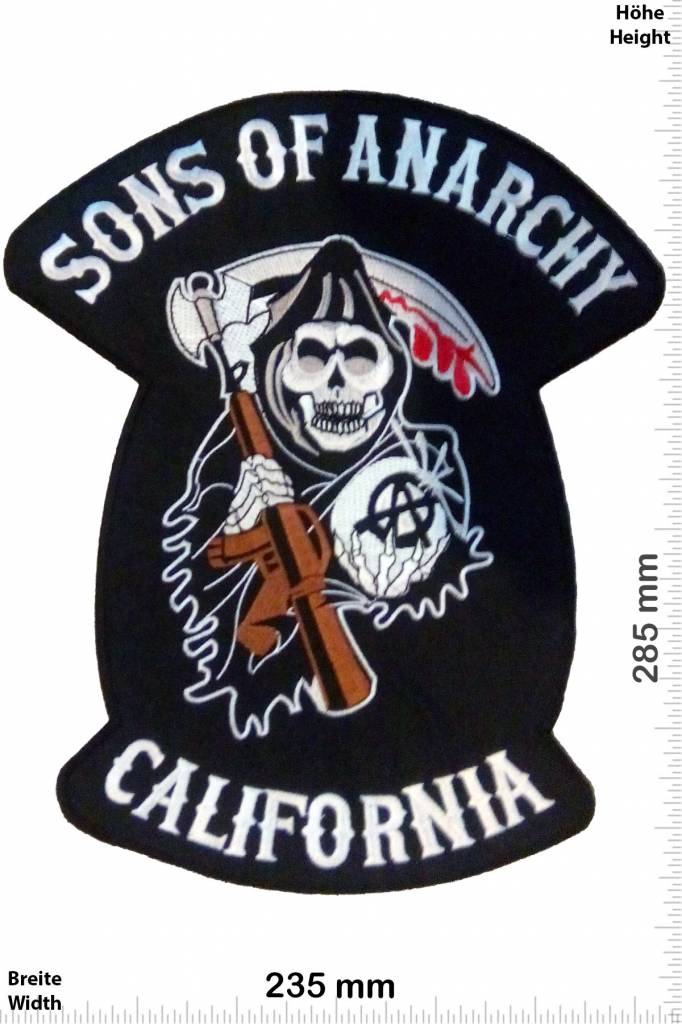 Sons of Anarchy - Patch - Back Patches - Patch Keychains Stickers