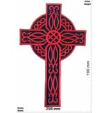 Crucifix Cross - Crucifix - red -  29 cm