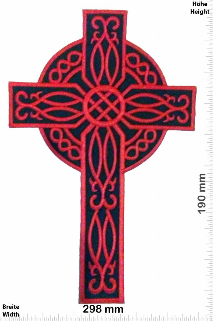 Crucifix Kreuz - Crucifix - rot -  29 cm