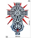 Crucifix Kreuz - Crucifix - Wolf -  25 cm