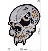 Skull Skull - Iron Cross  - 27 cm -BIG