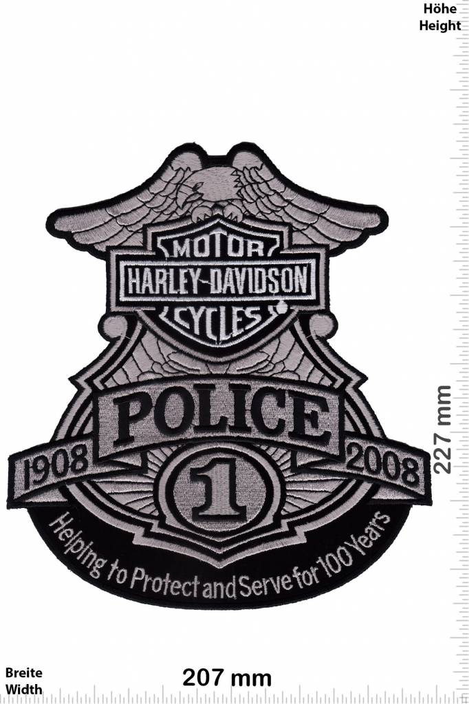 Harley Davidson - Patch - Back Patches - Patch Keychains Stickers - giga- patch.com - Biggest Patch Shop worldwide