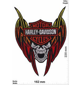 Harley Davidson Harley Davidson Motor - skull fly  - 22 cm -BIG