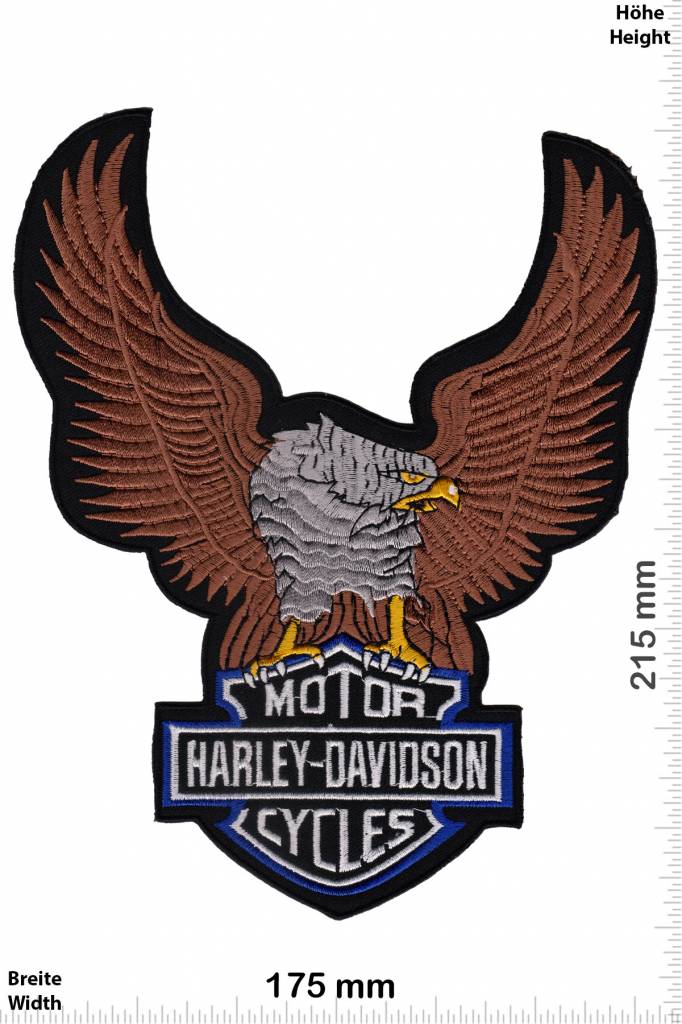 Harley Davidson Harley Davidson Motor - Adler braun  - 22 cm -BIG