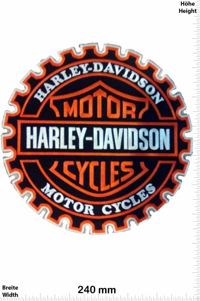 Harley Davidson Harley Davidson Motor - round  - 24 cm -BIG