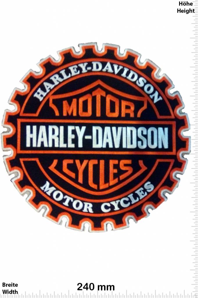 Patch Harley-Davidson® Stacked logo big - Harley-Davidson Legnano