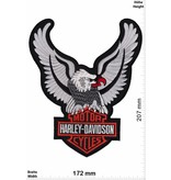 Harley Davidson Harley Davidson Motor - Adler silber  - 22 cm -BIG