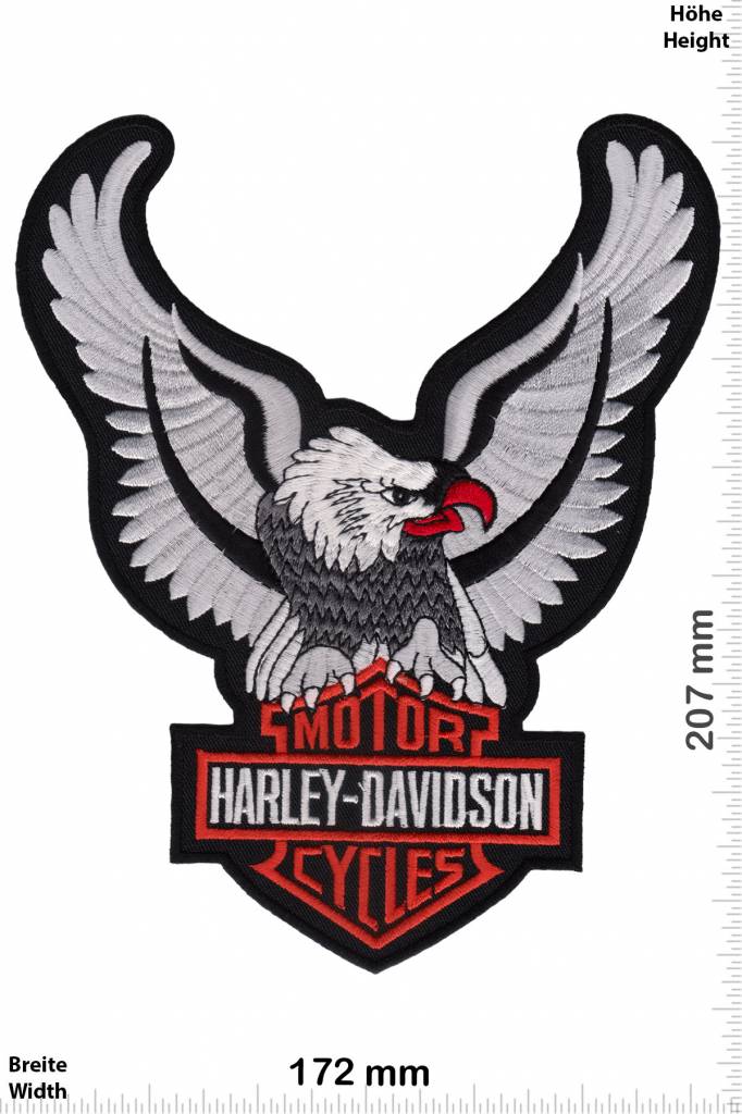 Harley Davidson - Patch - Back Patches - Patch Keychains Stickers - giga- patch.com - Biggest Patch Shop worldwide