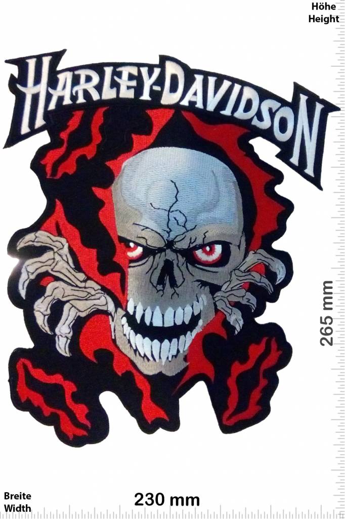 Harley Davidson - Patch - Back Patches - Patch Keychains Stickers -   - Biggest Patch Shop worldwide