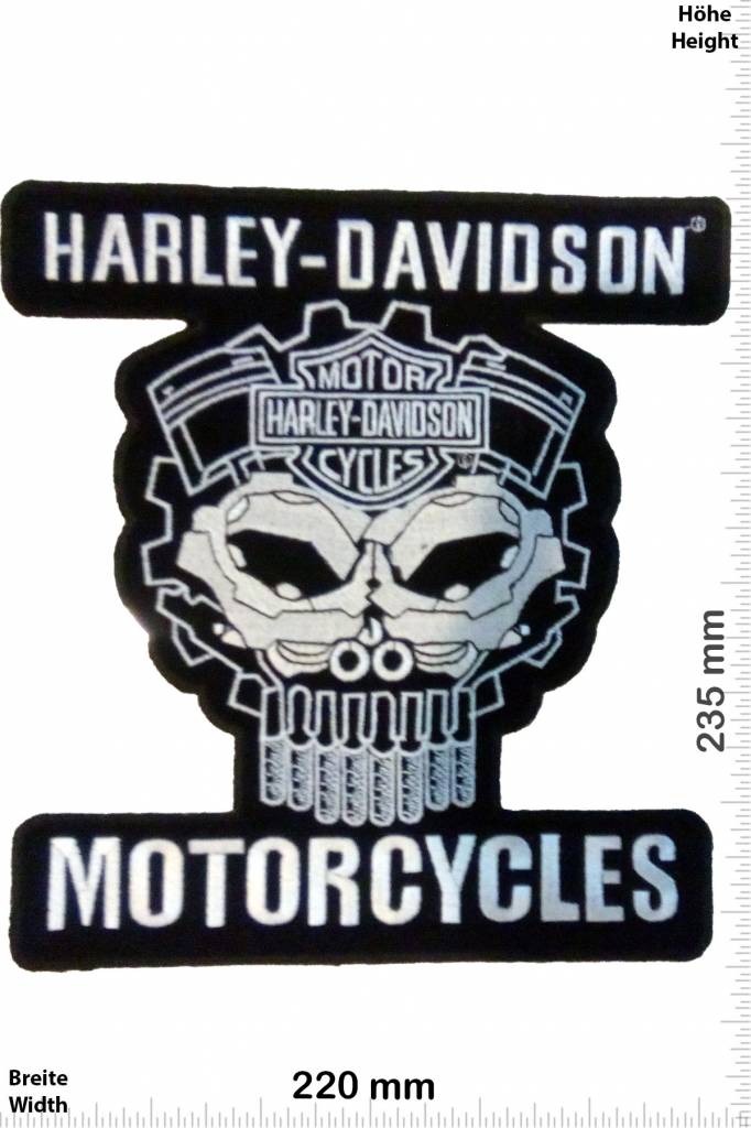 Harley Davidson - Patch - Back Patches - Patch Keychains Stickers - giga- patch.com - Biggest Patch Shop worldwide