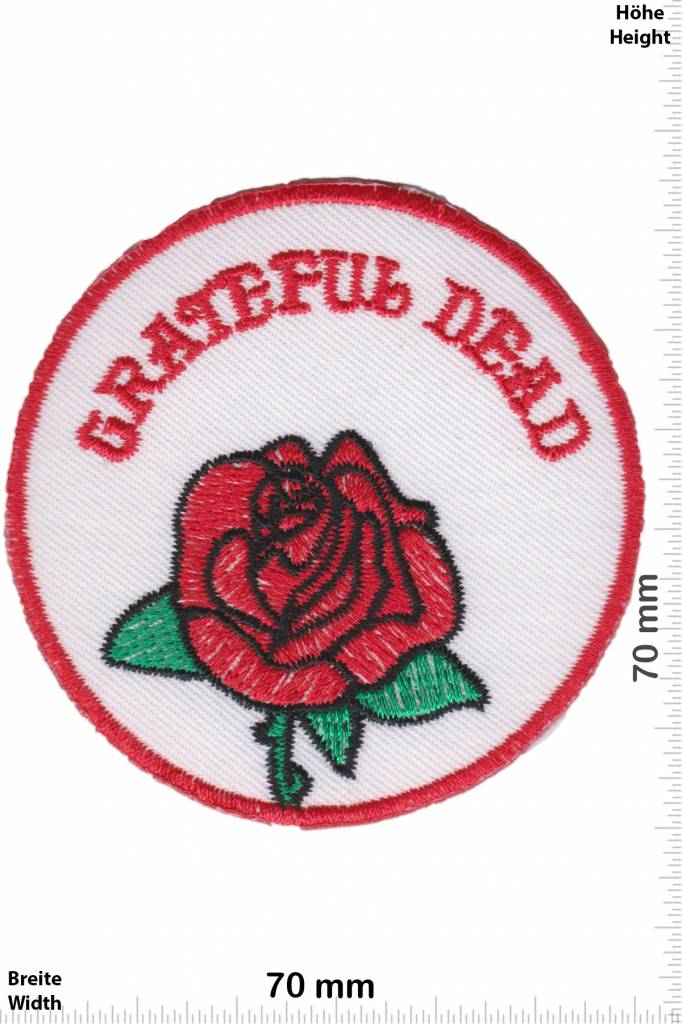 Grateful Dead Skeleton Roses Morale Patch