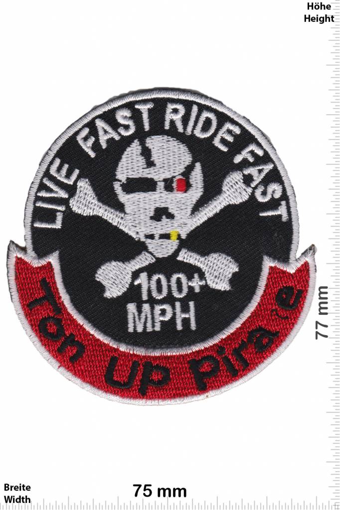 Cafe Racer Ton Up Pirate - 100+ MPH - Live Fast Ride Fast