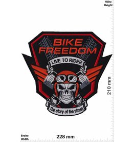 Biker Bike Freedom - Live to Rider - The story of the Street - 22 cm