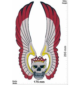 Bikerpatch Fire Skull - Fly - 29 cm