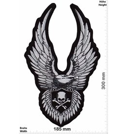 Bikerpatch Eagle Skull- 30 cm