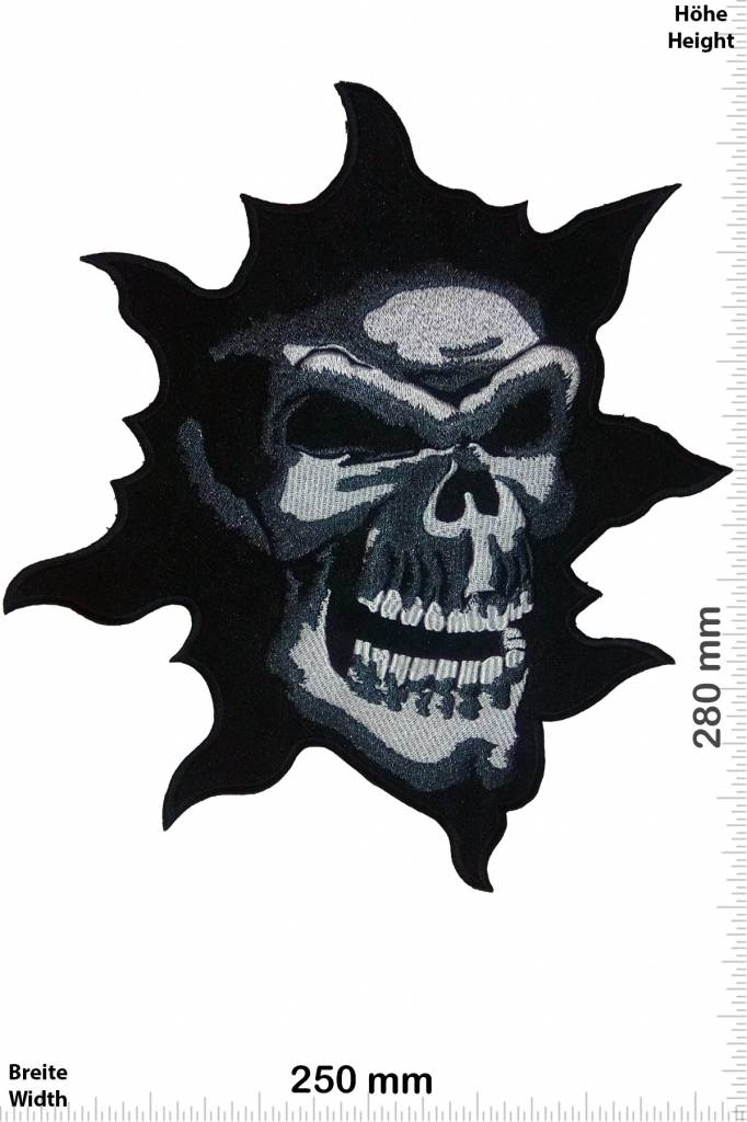 Bikerpatch Break out - Skull - 28 cm