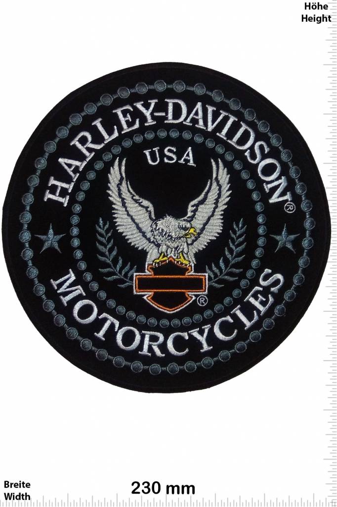 Harley Davidson - Patch - Back Patches - Patch Keychains Stickers - giga- patch.com - Biggest Patch Shop worldwide