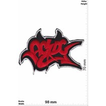 AC DC ACDC  - red silver - AC DC