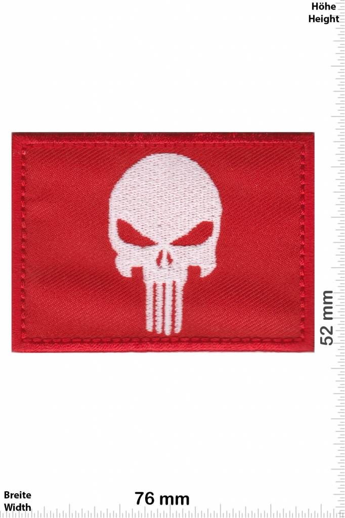 Punisher Punisher - rot weiss -Flag