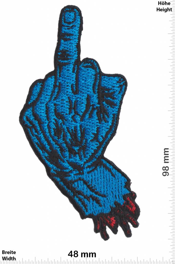 Santa Cruz Santa Cruz Skateboards - blue Hand - Fuck