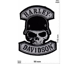 Patches Harley Davidson Skull 5 Pieces Embroidered Patch -  Finland