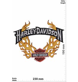 Harley Davidson Harley Davidson - 2 Flames - 23 cm