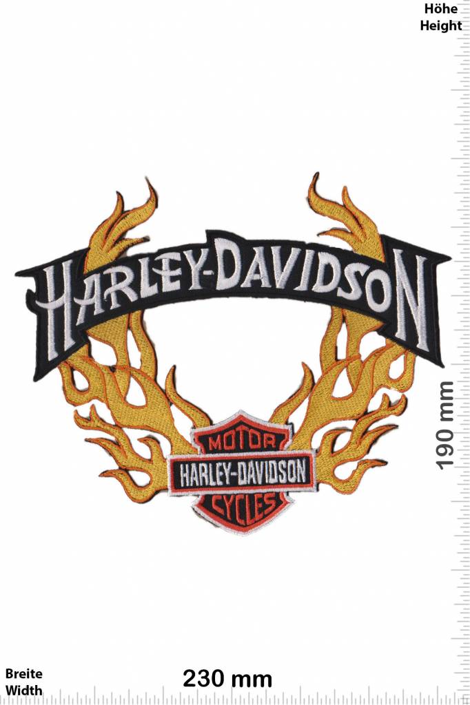 Harley Davidson Harley Davidson - 2 Flames - 23 cm