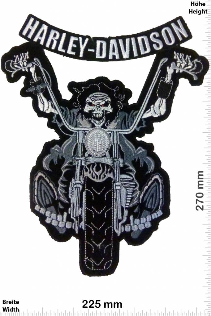 harley iron on patches