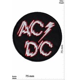 AC DC ACDC  - silver Power - AC DC - round