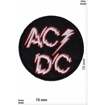 AC DC ACDC  - silver Power - AC DC - round