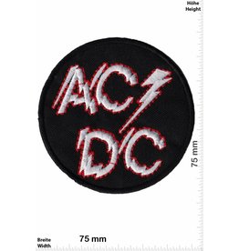 AC DC ACDC  - silver Power - AC DC - round