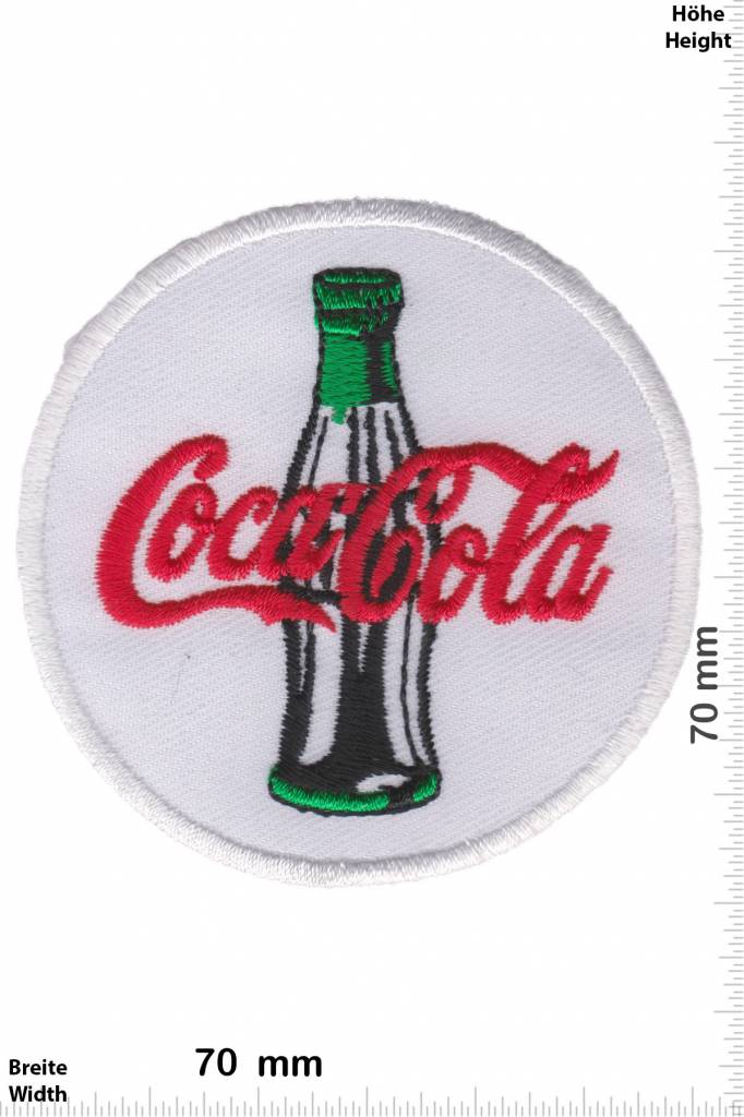 Coca Cola Coca Cola - white green - round