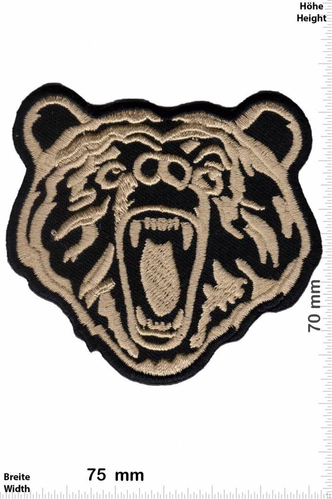 Bear - Patch - Back Patches - Patch Keychains Stickers - giga-patch.com ...