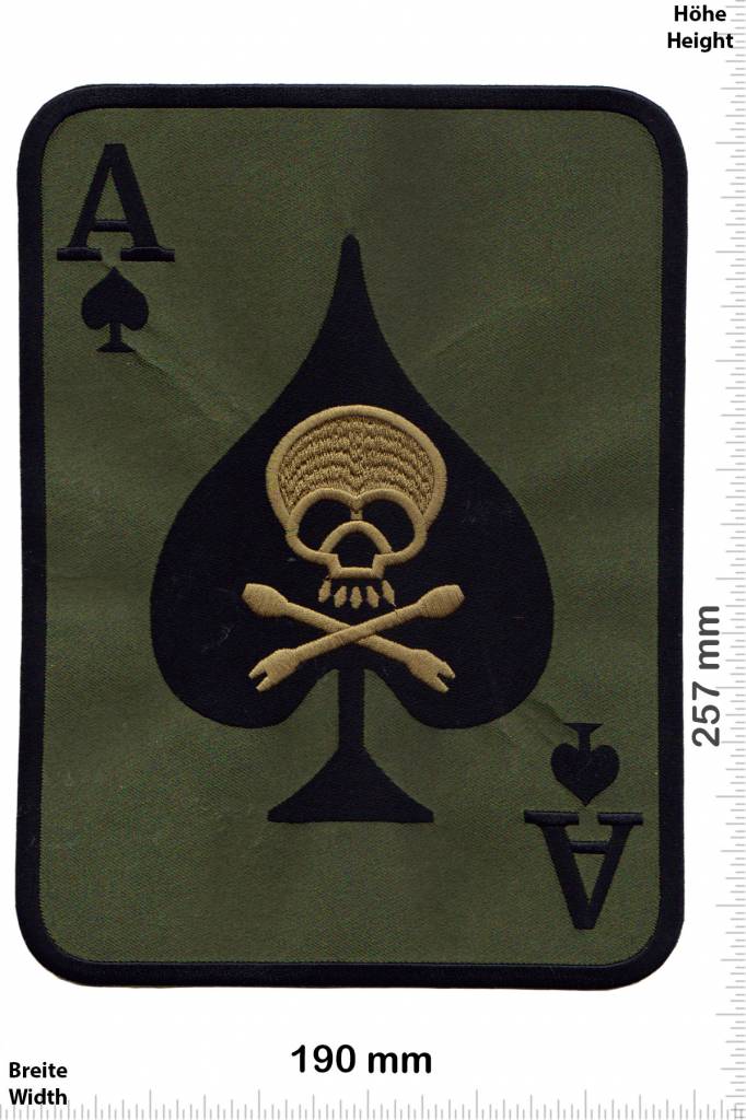 Totenkopf Pik Ass Skull - Totenkopf- 27 cm