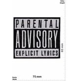 Parental Advisory Parental Advisory Explicit LYRICS - schwarz/silber