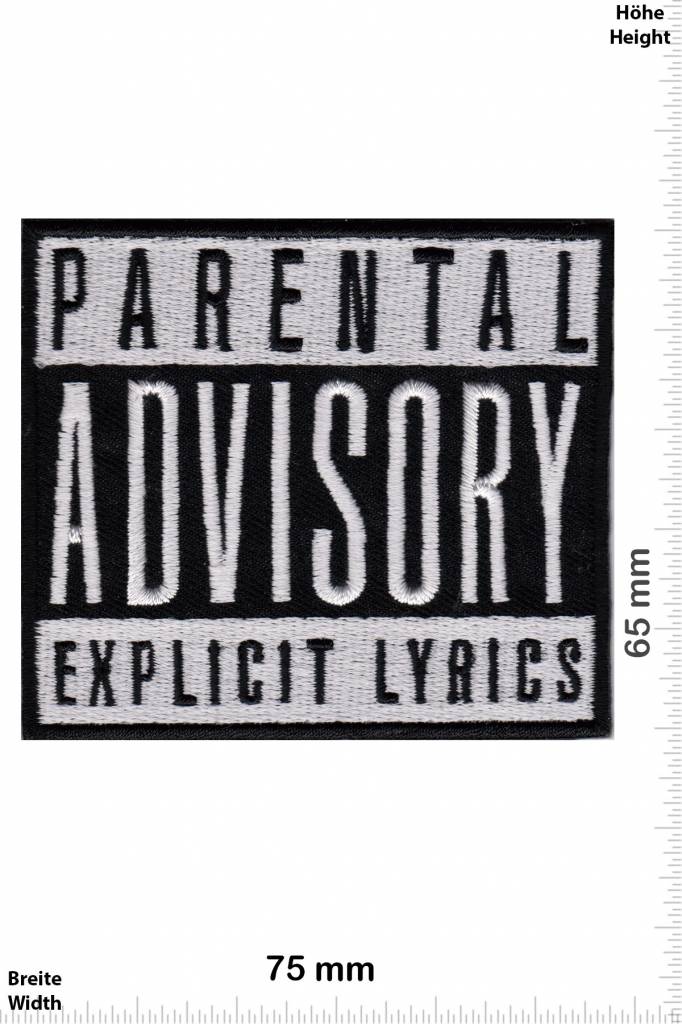 Parental Advisory Parental Advisory Explicit LYRICS - schwarz/silber